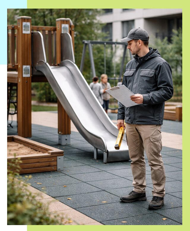 Сертификация детских площадок в Южном-Сахалинске от 25828 р. | Алешин-Южн