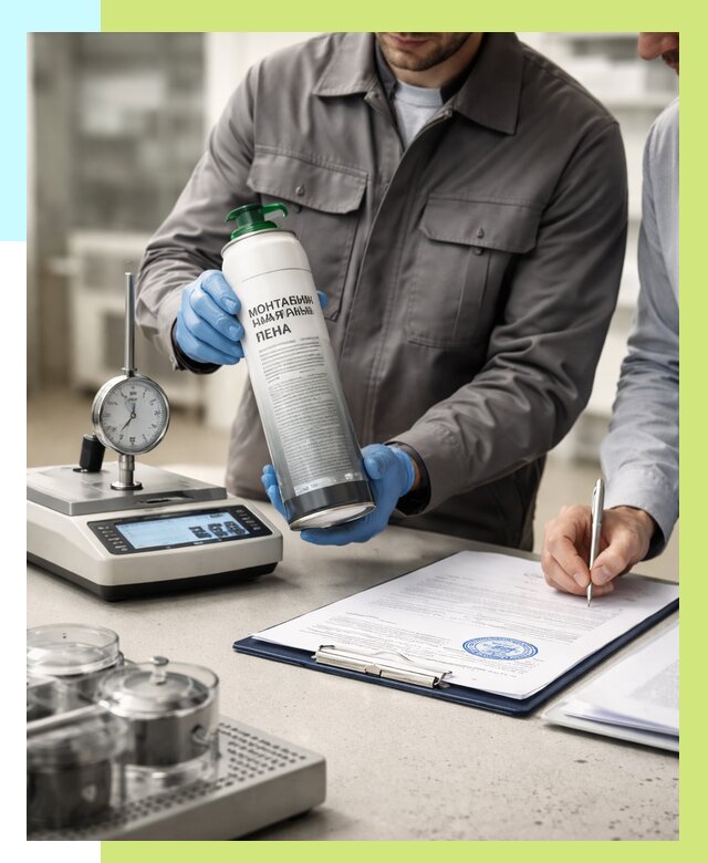 Сертификация монтажной пены в Южном-Сахалинске от 15497 р. | Алешин-Южн