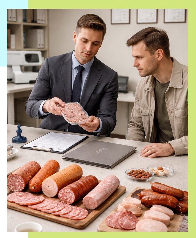 Сертификация колбасных изделий в Южном-Сахалинске от 7748 р. | Алешин-Южн