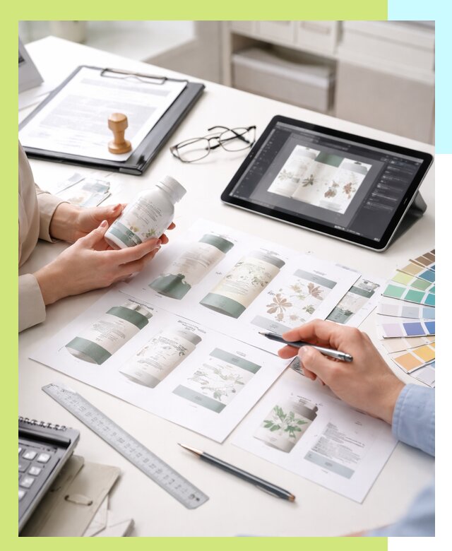 Профессиональная разработка дизайна и текста этикетки продукции в Южном-Сахалинске