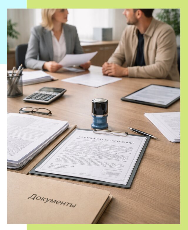 Сертификат соответствия на продукцию в Южном-Сахалинске от 15497 р.|Алешин-Южн