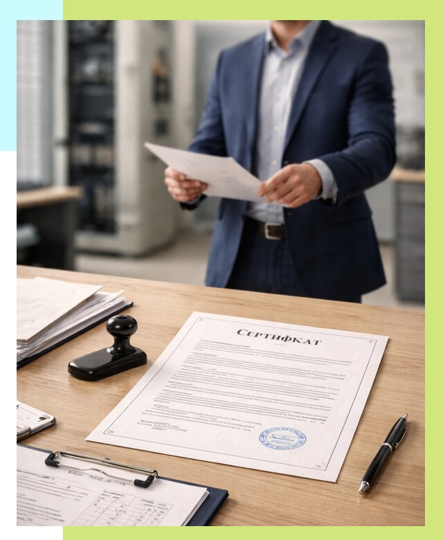 Сертификат на оборудование в Южном-Сахалинске от 15497 р. | Алешин-Южн